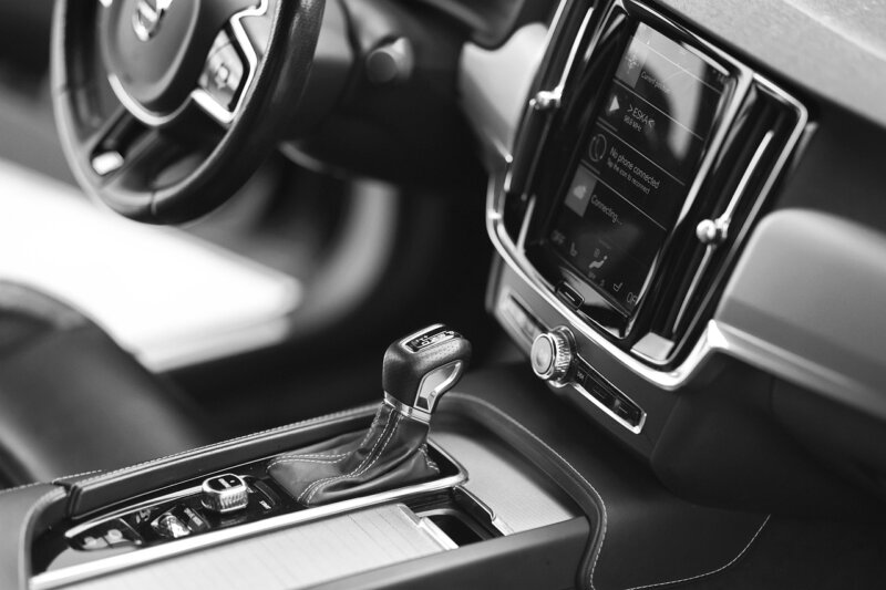 car, automotive, interior, console, dash, car wallpapers, center, shift, lever, black and white